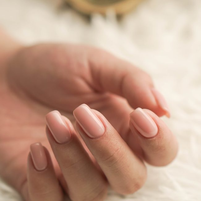 Nude nails, Simple Nail art, Nude nail art